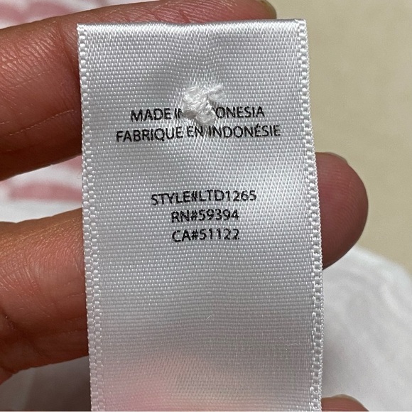 Beach Lunch Lounge Dress Womens Size Medium Pink White Stripe Linen Cotton Blend - Picture 13 of 13